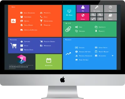 BusinessMan ERP dashboard home screen