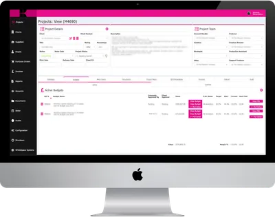 Budget management with SharePoint integration buttons