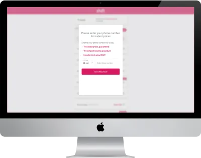 Shift.online mobile booking form